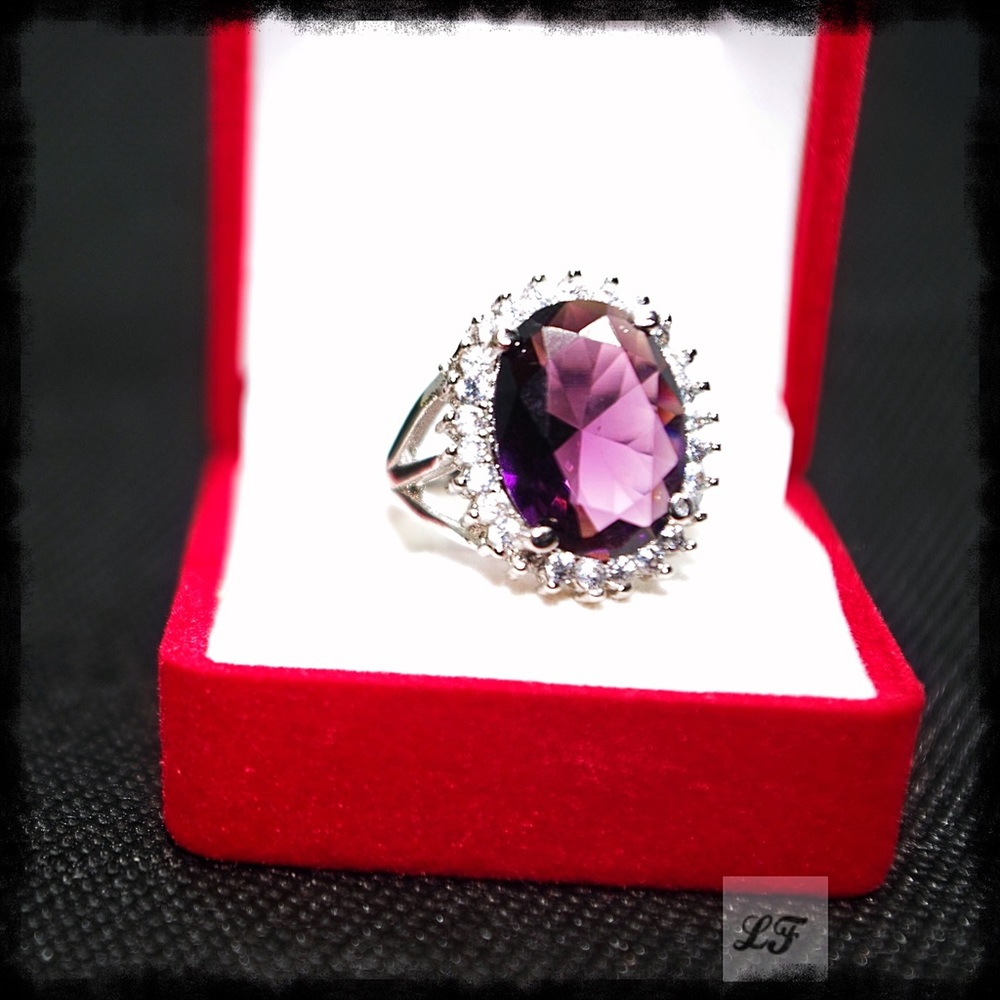 6 Ct Ametrine Quartz .925 Sterling Ring